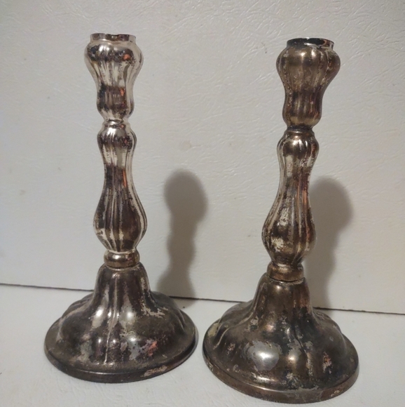 Towle Silver Candlestick Holders - Picture 1 of 6